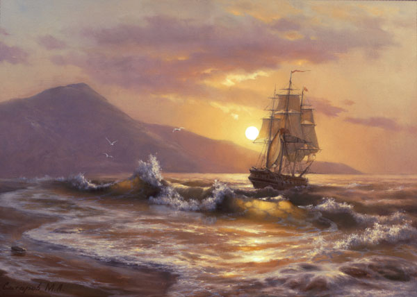 Golden sail