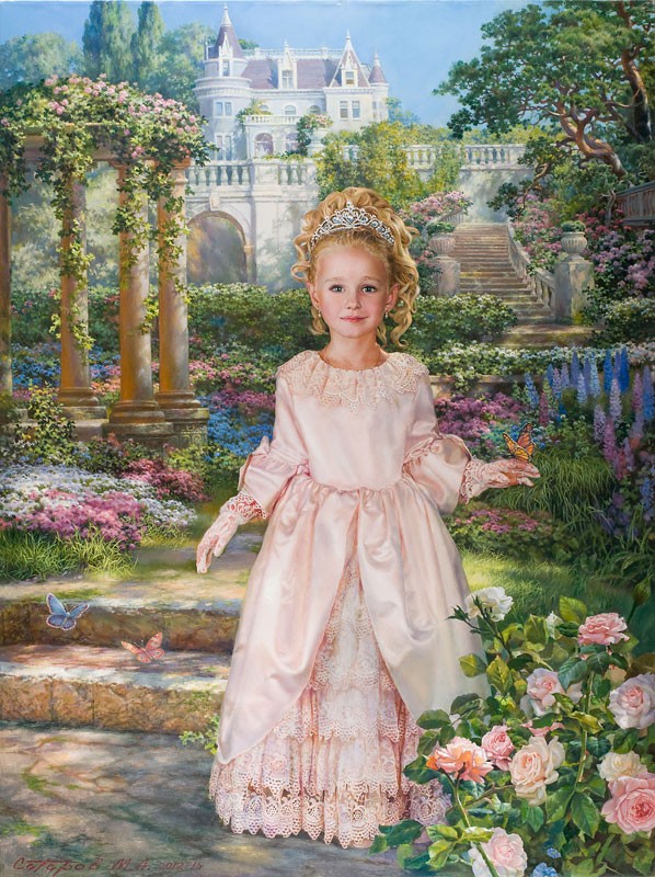 Портрет Марии в саду